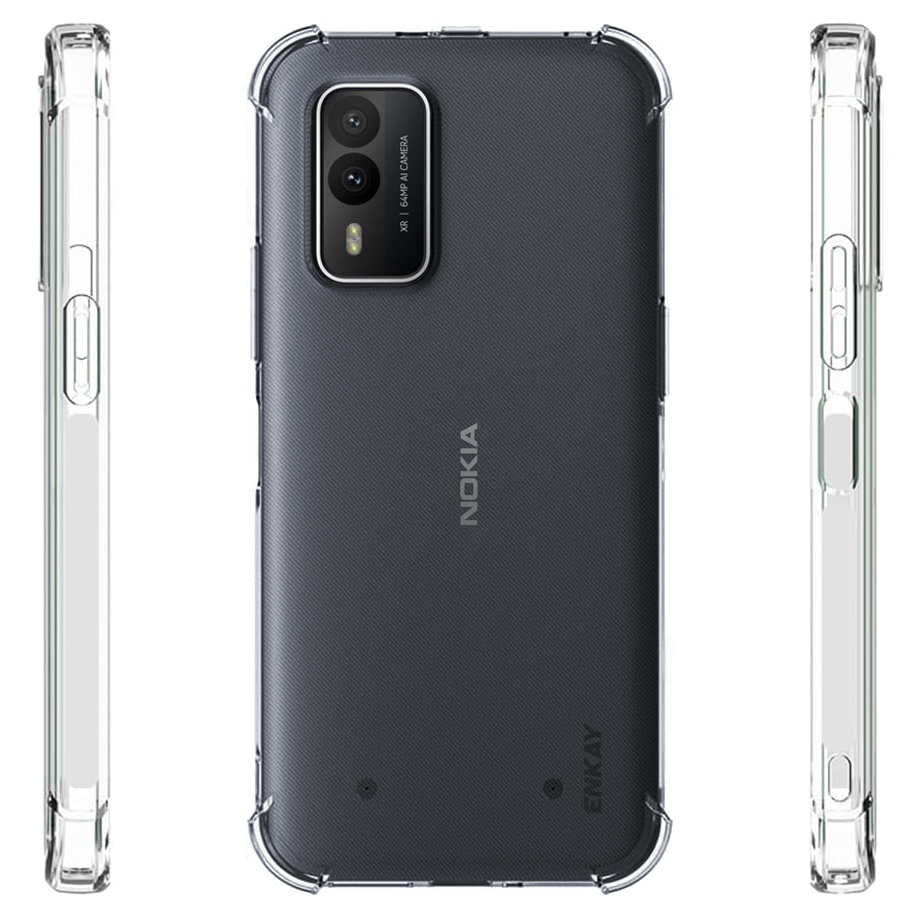 Enkay Flexi Gel Shockproof Case for Nokia XR21 - Clear (Gloss Grip)