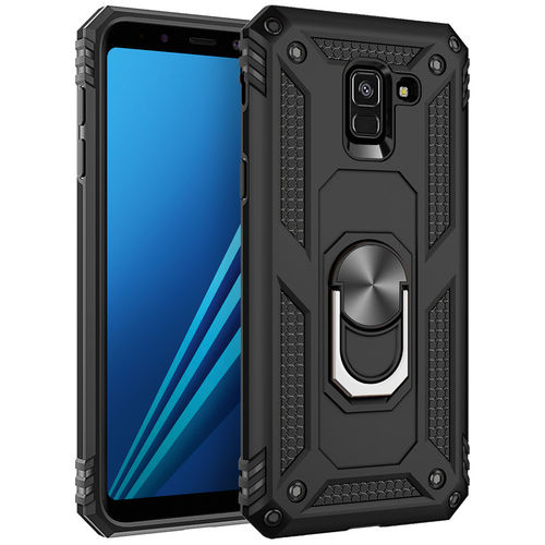 Heavy Duty Shockproof Case / Ring Holder Stand for Samsung Galaxy A8 (2018)