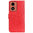 Leather Wallet Case & Card Holder Pouch for Motorola Moto G04 / G24 - Red