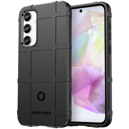 Anti-Shock Grid Texture Shockproof Case for Samsung Galaxy A35 5G - Black