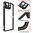Hybrid Fusion Shockproof Hard Case for Asus ROG Phone 8 / 8 Pro - Clear (Black Frame)