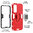 Slim Armour Tough Shockproof Case / Ring Holder Stand for Samsung Galaxy A35 5G - Red