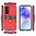 Slim Armour Tough Shockproof Case / Ring Holder Stand for Samsung Galaxy A55 5G - Red