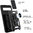 Heavy Duty Shockproof Case / Slide Camera Cover for Google Pixel 6 - Black