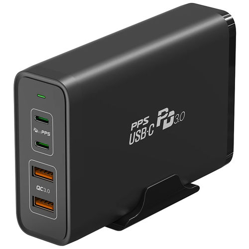 (245W) GaN 3 (4-Port) USB Type-C / PD 3.0 / PPS / QC 4.0 Charging Station