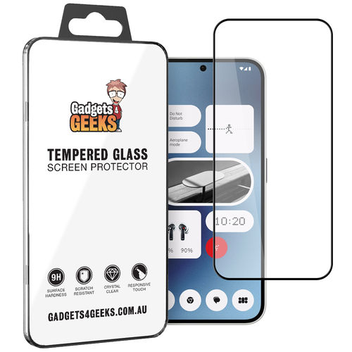 Full Coverage Tempered Glass Screen Protector for Nothing Phone (2a) - Black
