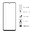 Full Coverage Tempered Glass Screen Protector for TCL 505 / 505s - Black