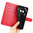 Leather Wallet Case & Card Holder Pouch for Nothing Phone (2a) / (2a) Plus - Red