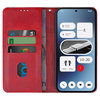Leather Wallet Case & Card Holder Pouch for Nothing Phone (2a) - Red