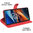 Leather Wallet Case & Card Holder Pouch for TCL 50 SE - Red