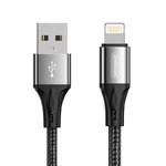 Joyroom N1 (3A) USB Lightning Charging Cable (1.5m) for iPhone / iPad - Black