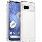 Hybrid Acrylic Tough Shockproof Case for Google Pixel 8a - Clear (Frame)