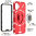 Slim Armour Tough Shockproof Case / Ring Holder Stand for Nothing Phone (2) - Red