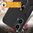 Slim Armour Tough Shockproof Case / Ring Holder Stand for Motorola Moto G34 - Black