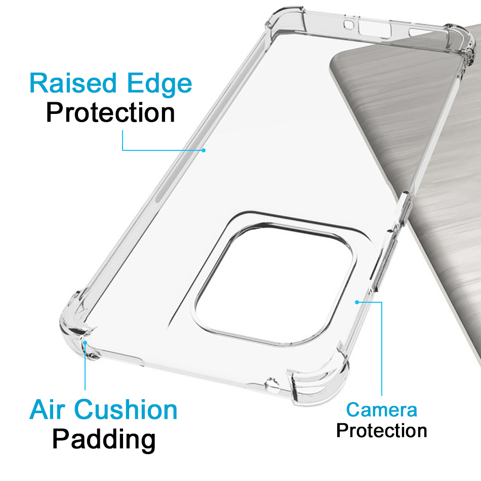 Flexi Gel Shockproof Case for Motorola Edge 50 / 50 Pro - Clear (Gloss Grip)
