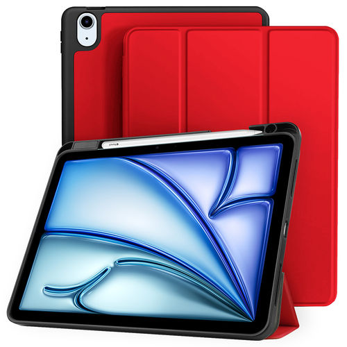 Trifold (Sleep/Wake) Smart Case & Stand for Apple iPad Air 11-inch (M2) 2024 - Red