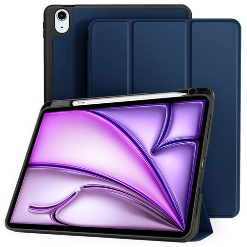 Trifold (Sleep/Wake) Smart Case & Stand for Apple iPad Air 13-inch (M2) 2024 - Dark Blue