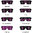 Dynamic LED Party Glasses / Bluetooth App Control (Programmable)