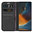 Leather Wallet Case & Card Holder Pouch for Motorola Edge 50 Fusion - Black