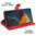 Leather Wallet Case & Card Holder Pouch for Motorola Edge 50 Fusion - Red