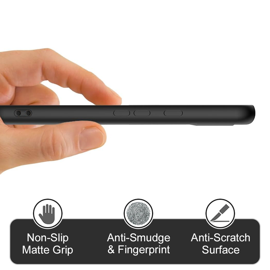 Flexi Stealth Liquid Silicone Case for Google Pixel 8a - Black (Matte)