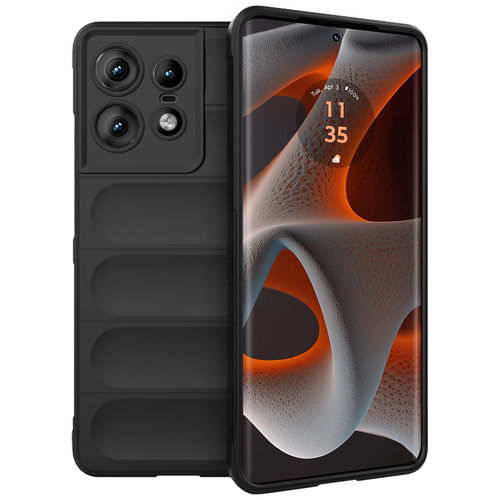 Flexi Grip Defender Shockproof Case for Motorola Edge 50 Pro - Black (Matte)