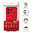 Flexi Grip Defender Shockproof Case for Motorola Edge 50 Pro - Red (Matte)
