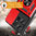 Heavy Duty Shockproof Case / Slide Camera Cover for Motorola Edge 50 Pro - Red