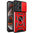 Heavy Duty Shockproof Case / Slide Camera Cover for Motorola Edge 50 Pro - Red