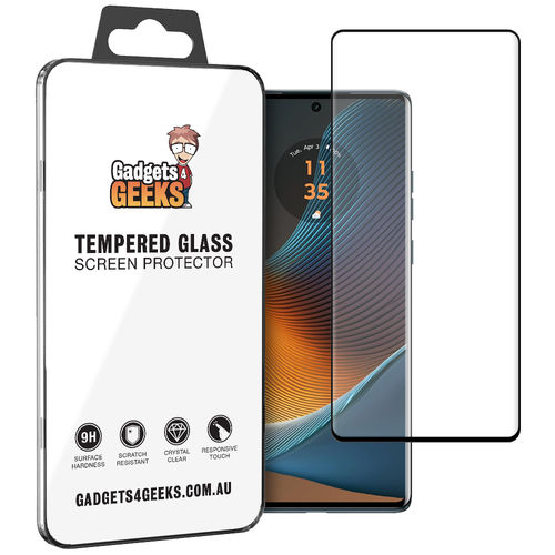 3D Curved Tempered Glass Screen Protector for Motorola Edge 50 Fusion - Black
