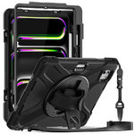 360 Hand Holder / Shoulder Strap / Shockproof Case for Apple iPad Pro 13-inch (M4) 2024