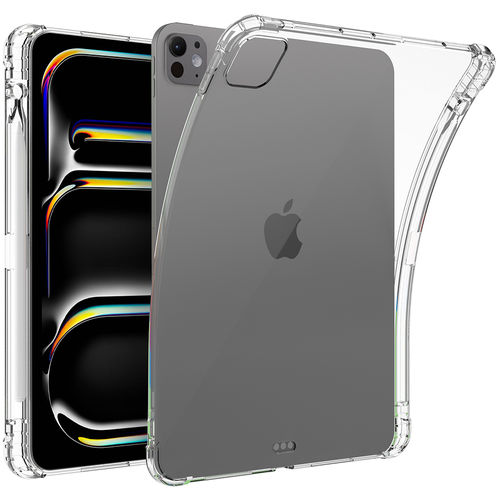 Flexi Gel Shockproof Case for Apple iPad Pro 11-inch (M4) 2024 - Clear (Gloss Grip)