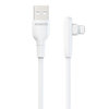 Romoss Left / Right Angle (Elbow) USB Lightning Charging Cable (1m) for iPhone / iPad - White
