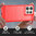 Flexi Slim Carbon Fibre Case for Motorola Edge 50 Pro - Brushed Red