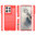 Flexi Slim Carbon Fibre Case for Motorola Edge 50 Pro - Brushed Red