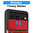 Heavy Duty Shockproof Case / Slide Camera Cover for Google Pixel 8 - Red
