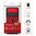 Heavy Duty Shockproof Case / Slide Camera Cover for Google Pixel 8 - Red