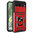 Heavy Duty Shockproof Case / Slide Camera Cover for Google Pixel 8 - Red