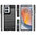 Flexi Slim Carbon Fibre Case for Motorola Edge 50 Fusion - Brushed Black