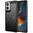Flexi Slim Carbon Fibre Case for Motorola Edge 50 Fusion - Brushed Black
