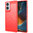 Flexi Slim Carbon Fibre Case for Motorola Edge 50 Fusion - Brushed Red