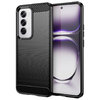 Flexi Slim Carbon Fibre Case for Oppo Reno12 5G - Brushed Black