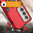Slim Armour Tough Shockproof Case / Ring Holder Stand for Oppo Reno12 Pro 5G - Red