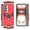 Slim Armour Tough Shockproof Case / Ring Holder Stand for Oppo Reno12 Pro 5G - Red