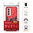 Slim Armour Tough Shockproof Case / Ring Holder Stand for Oppo Reno12 Pro 5G - Red