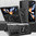 Slim Armour Shockproof Case / Slide Cover / Ring Stand for Samsung Galaxy Z Fold6 - Black