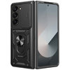 Slim Armour Shockproof Case / Slide Cover / Ring Stand for Samsung Galaxy Z Fold6 - Black