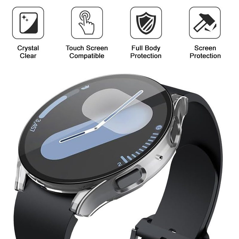 Anti Scratch Hard Case for Samsung Galaxy Watch7 44mm Clear