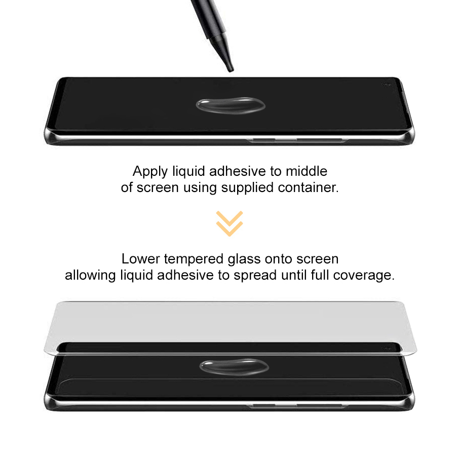 UV Liquid 3D Curved Tempered Glass Screen Protector Motorola Edge 50 Pro