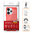 Mofi Flexi Slim Carbon Fibre Case for Xiaomi Redmi 13 4G - Brushed Red